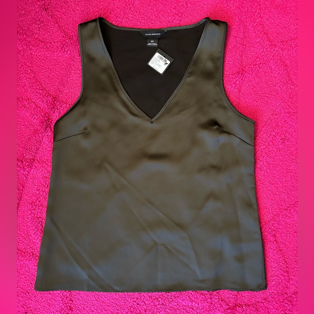 Club Monaco Olive Green Tank Top